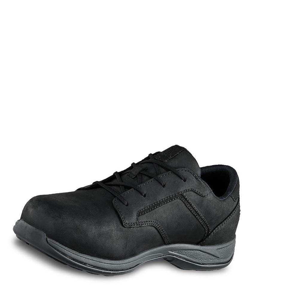 Red Wing ComfortPro Waterproof Safety Toe Men's Oxfords Shoes Black | ZA 190TCE